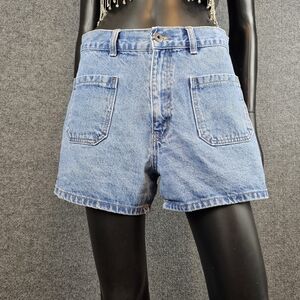 Vintage Vibe High-Waisted Denim Jean Shorts‎